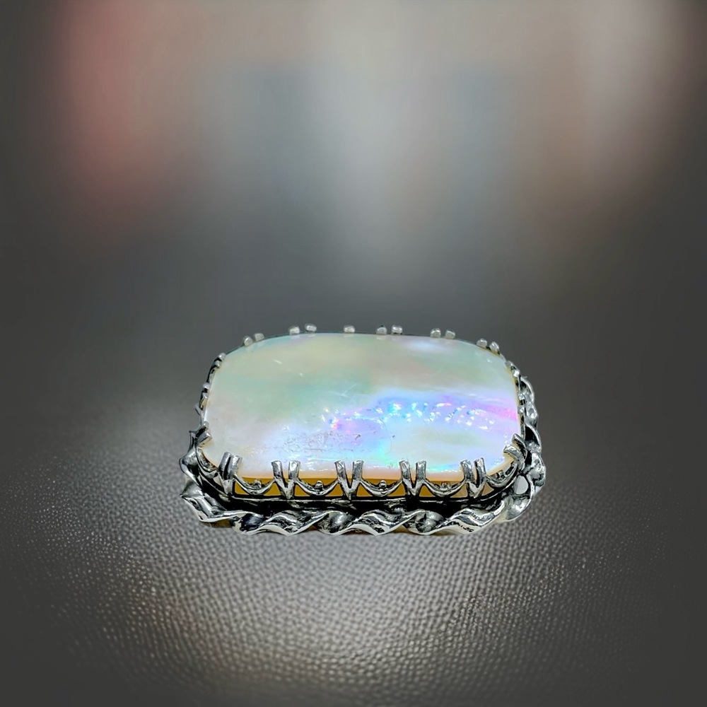 🌺Vintage Art Nouveau MOP Brooch - Picture 3 of 10
